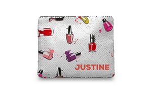 Personalised Sequin Makeup Bag