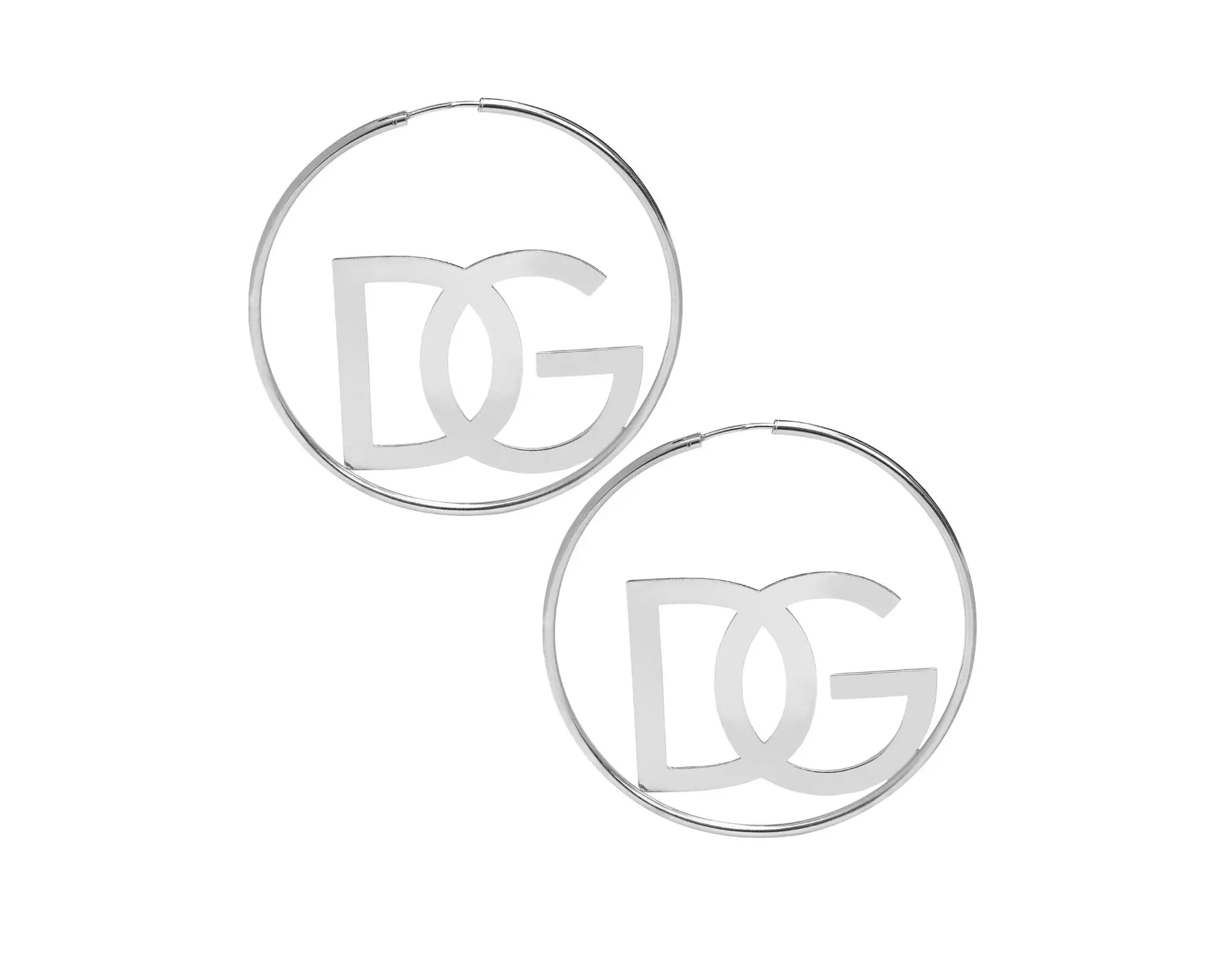 Two-Initial Name Hoop Earrings from MonogramHub