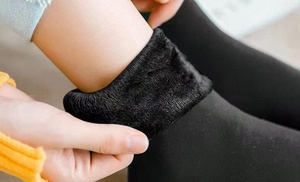 Four-Pairs of Fur-Lined Thermal Socks