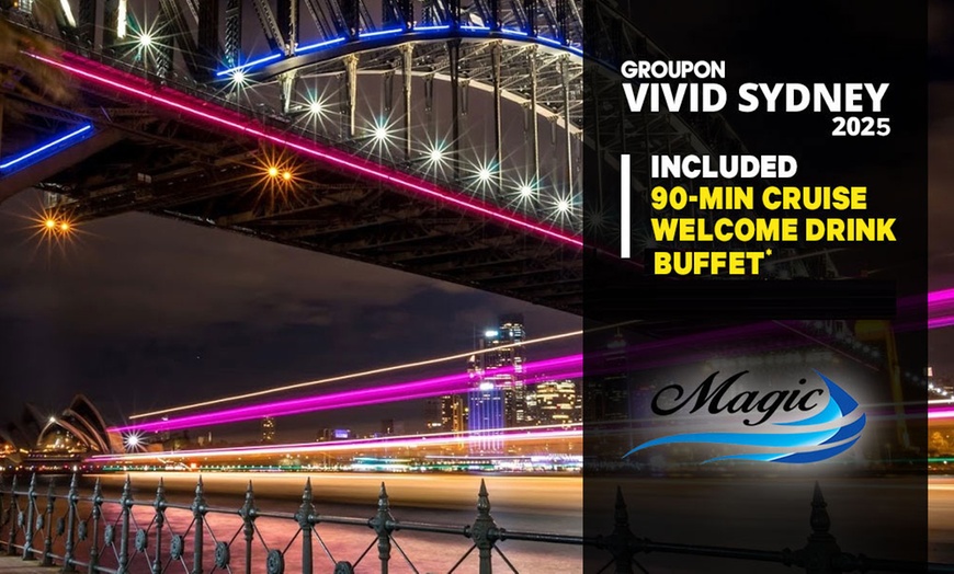 Image 1: 90-Minute Vivid Cruise & Drink for Adult or Child from Magic Cruises