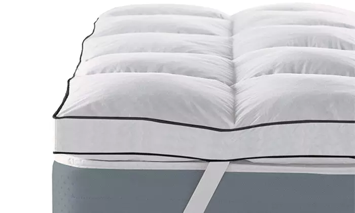 Matrastopper met vulling van natuurlijke eendenveren