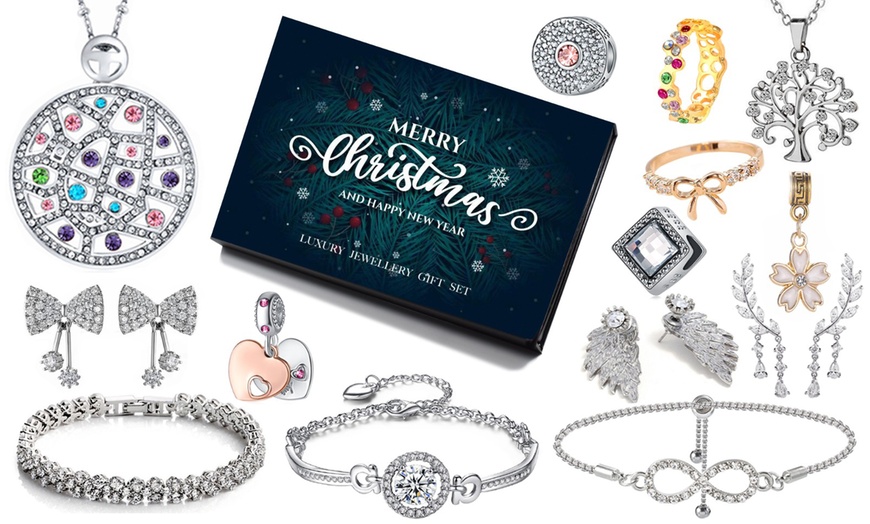 Image 1: Coffret de Noël "Eira Wen" de 14 bijoux ornés de cristaux Swarovski®