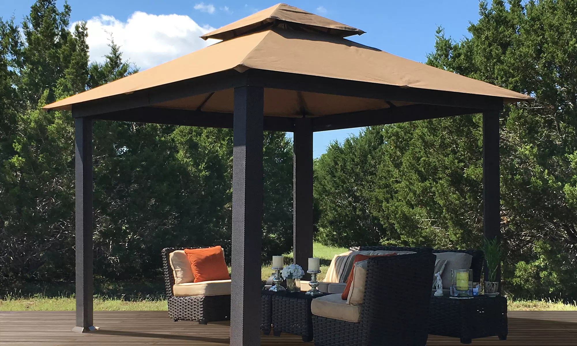 10'x10' Sunbrella Gazebos with Canopy - Primary Image