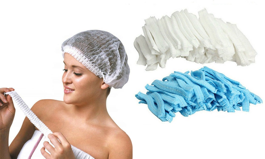 Image 1: 200x Disposable Hair Net Cap