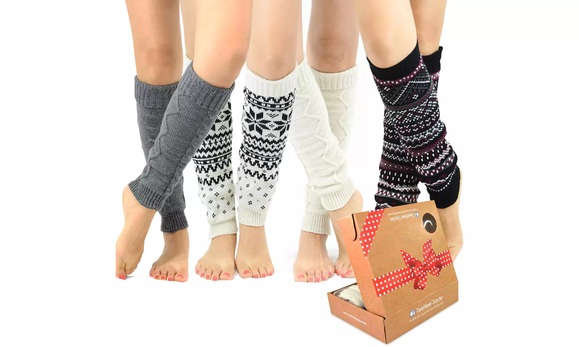 TeeHee Women's Fashion Leg Warmers Gift Box (3- or 4-Pack) - Primary Image