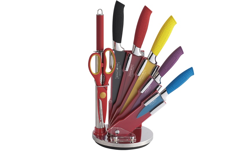 Image 3: Royalty Line Knife Set with Stand