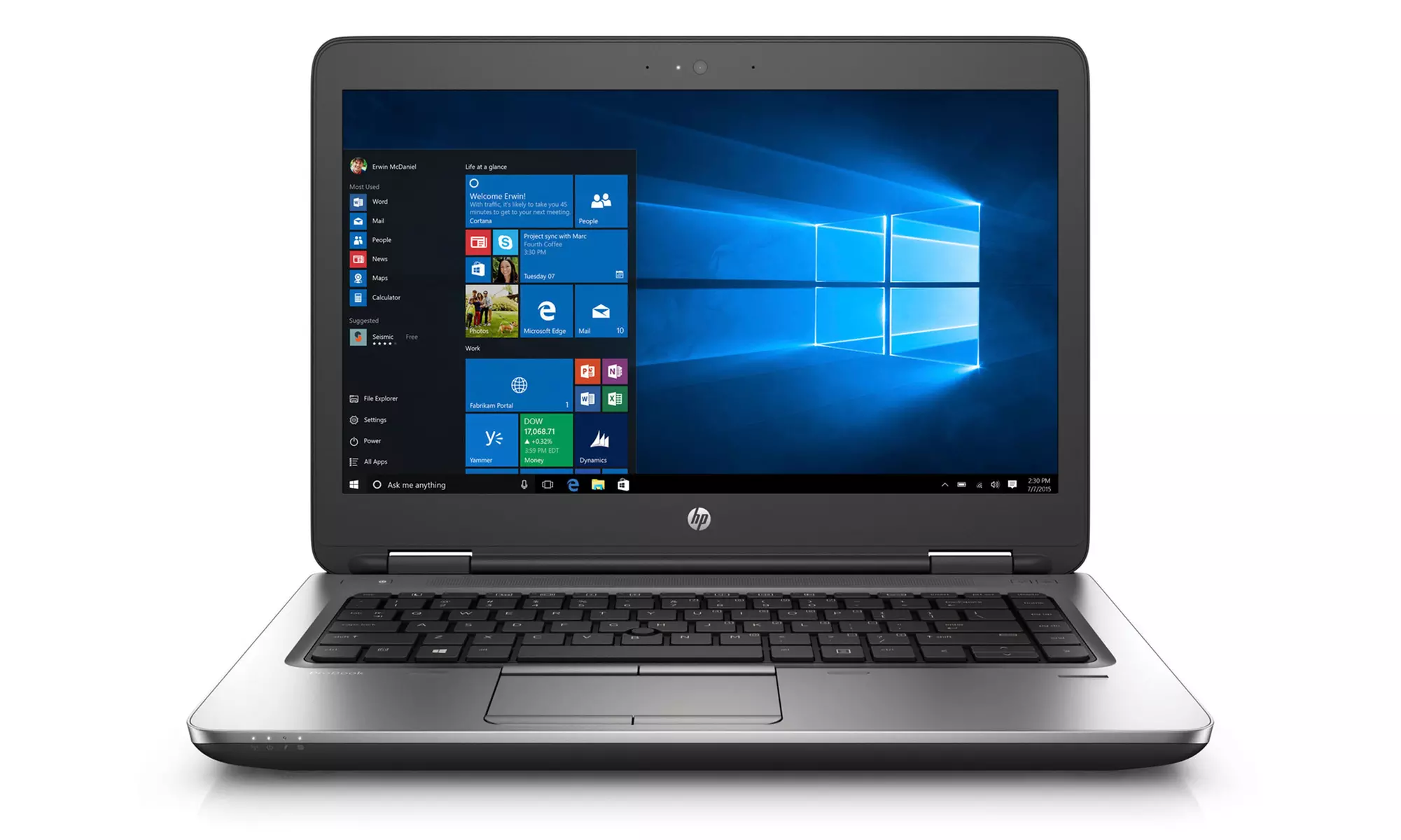 HP Probook 640 G1 14" Laptops with Intel Core i5-4300M CPU, 8GB RAM and 128GB SSD or 320GB HDD (Refurbished, Grade A)  - Primary Image