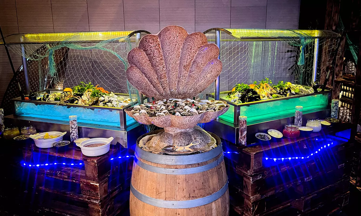 Seafood Night with Choice of Beverage  for One, Two or Four