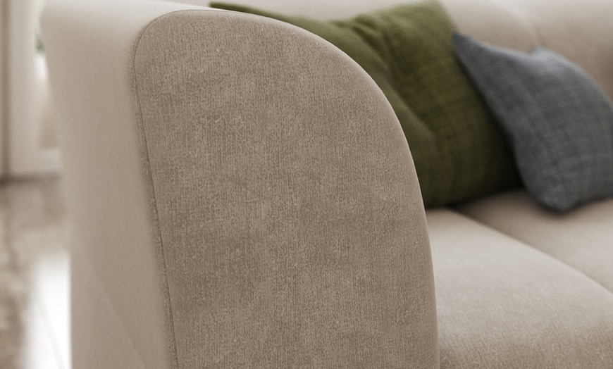 Image 6: Lena 3 Seater Fabric Sofa