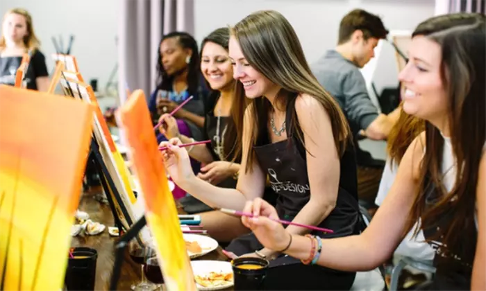 Admission for One or Two to Any Public Canvas Class at Wine & Design (Up to 29% Off) - Second Medium