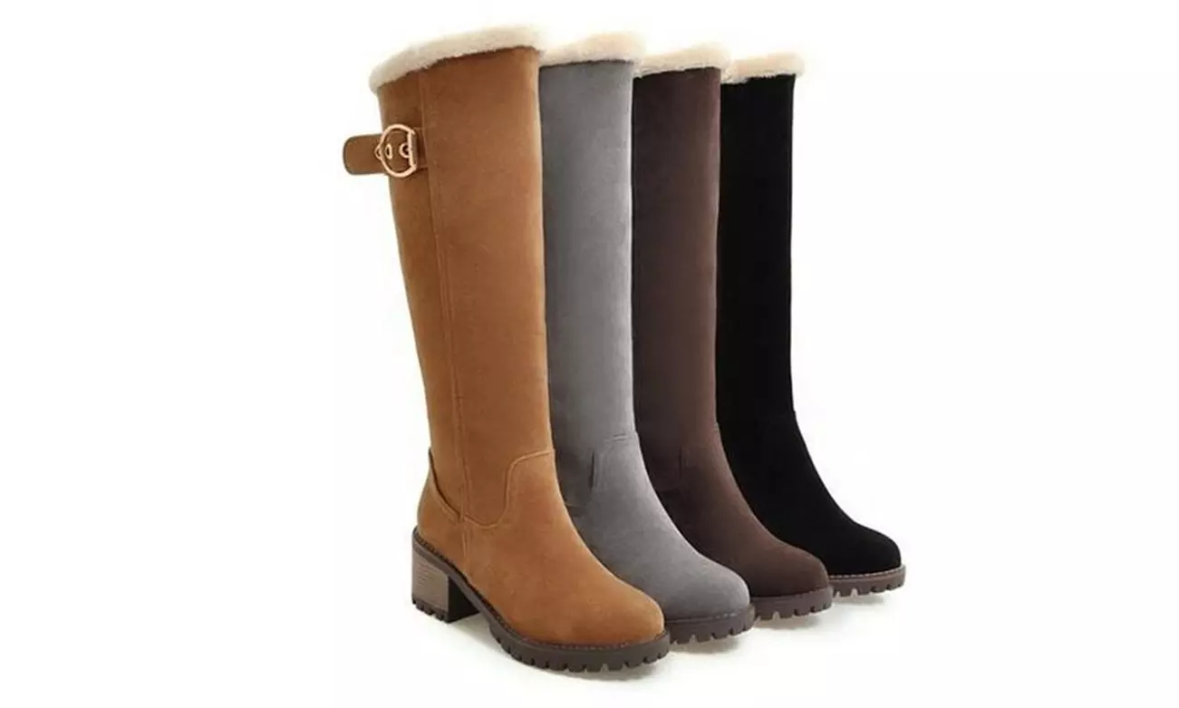 Women's Knee High Snow Boots - Primary Image