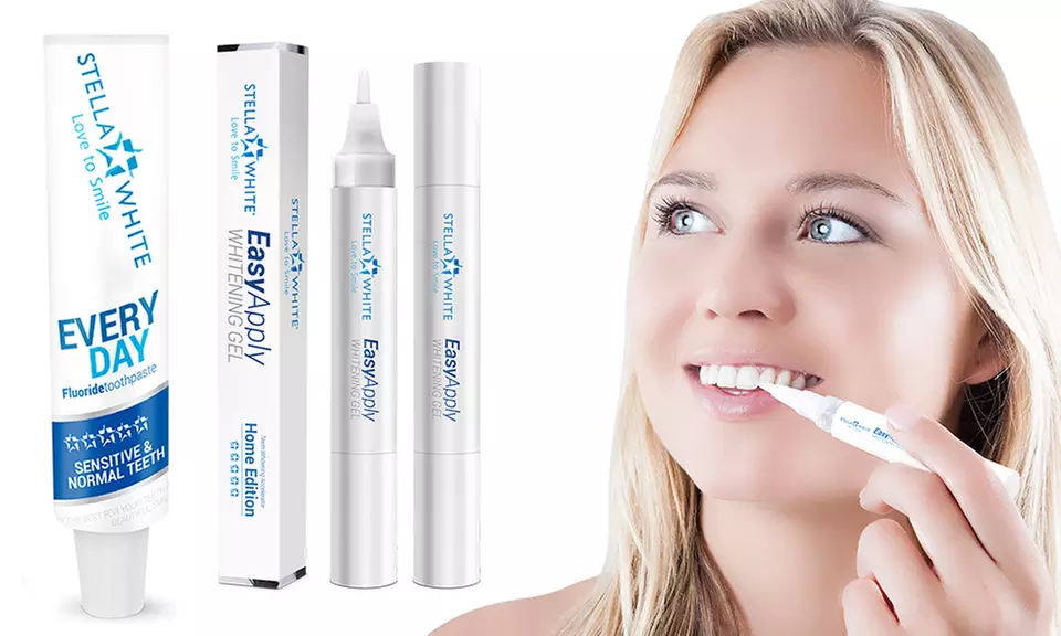 Stella White 1x, 2x oder 4x Aufhellungsgel oder Set aus Zahnapasta 100 ml und Aufhellungsgel - Primary Image