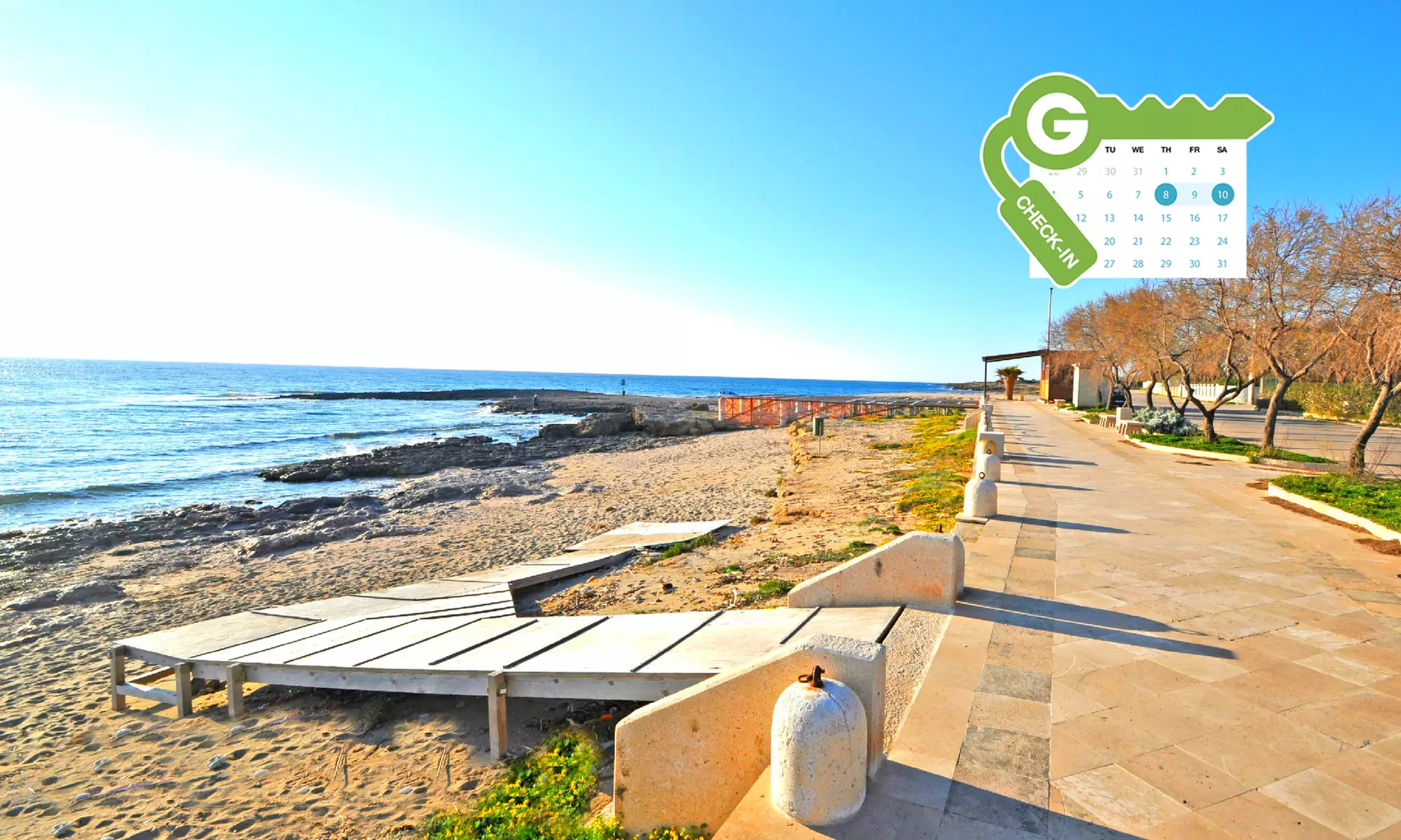 Salento: appartamento bilocale o trilocale fino a 6 persone presso Appartamenti Jonio - Primary Image