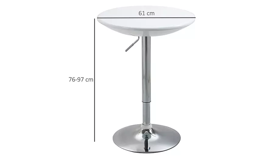 Image 10: HomCom Bar Table