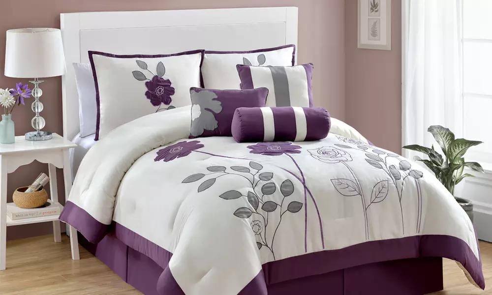 Central, Lazo, or Floral Comforter Sets (7-Piece) - Second Medium