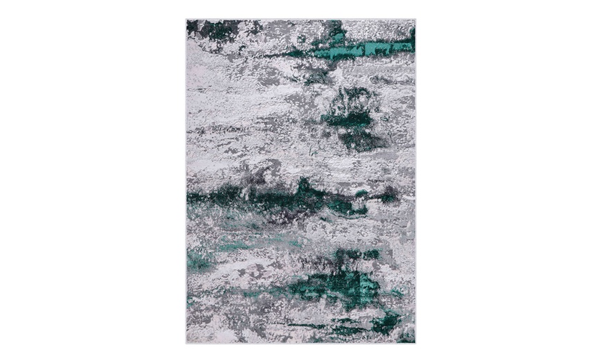 Image 3: Grunge Sprayed Textured Area Rug