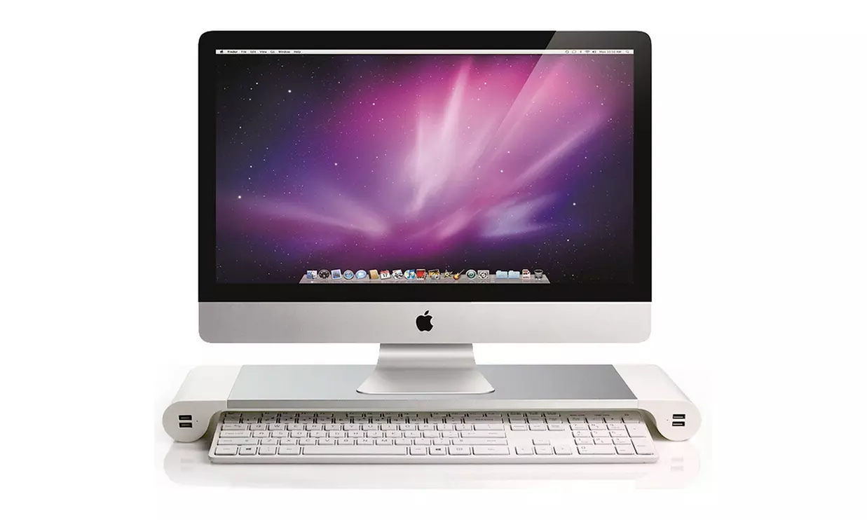 1x, 2x oder 3x Space Bar Office-Organizer mit 4 USB-Slots für Mac und Windows-Desks - Primary Image