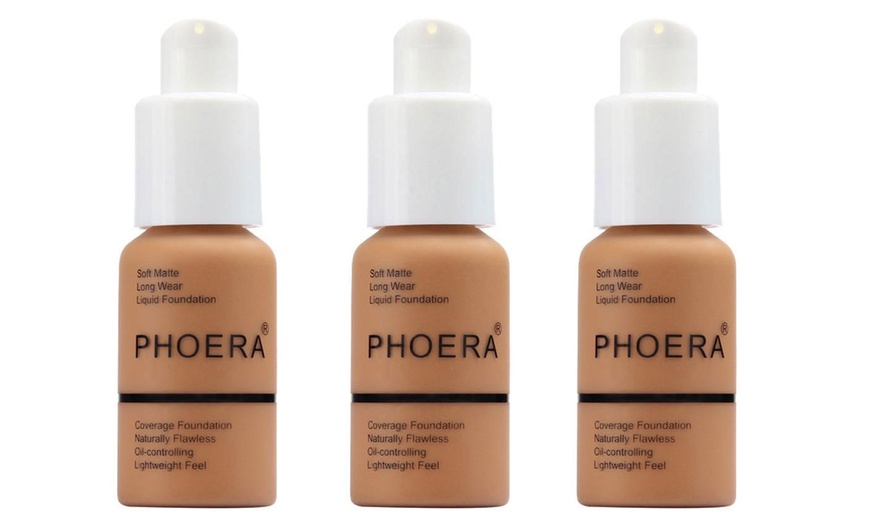 Image 22: Phoera Full Coverage Make-Up Foundation 30ml