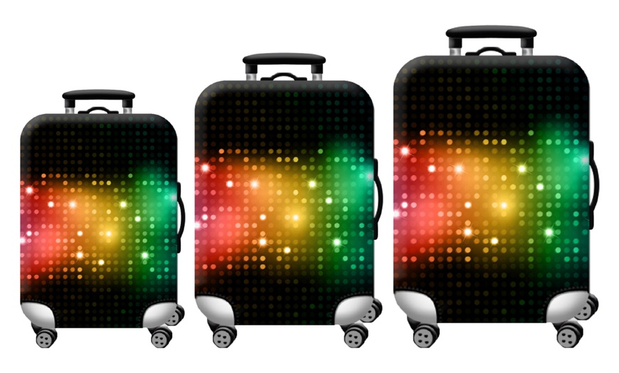 Image 11: Abstract Theme Luggage Cover