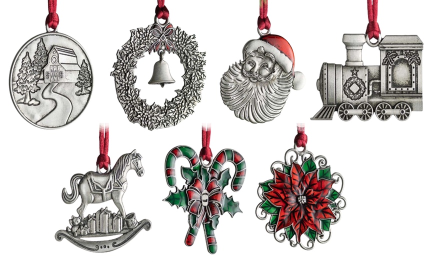 Image 2: Metal Christmas Tree Decorations