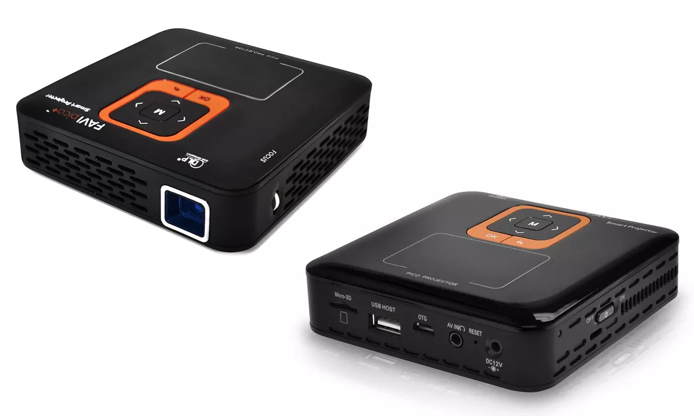 Favi DLP Pico+ 1080p Smart WiFi Projector with 50" Portable Screen - Second Medium