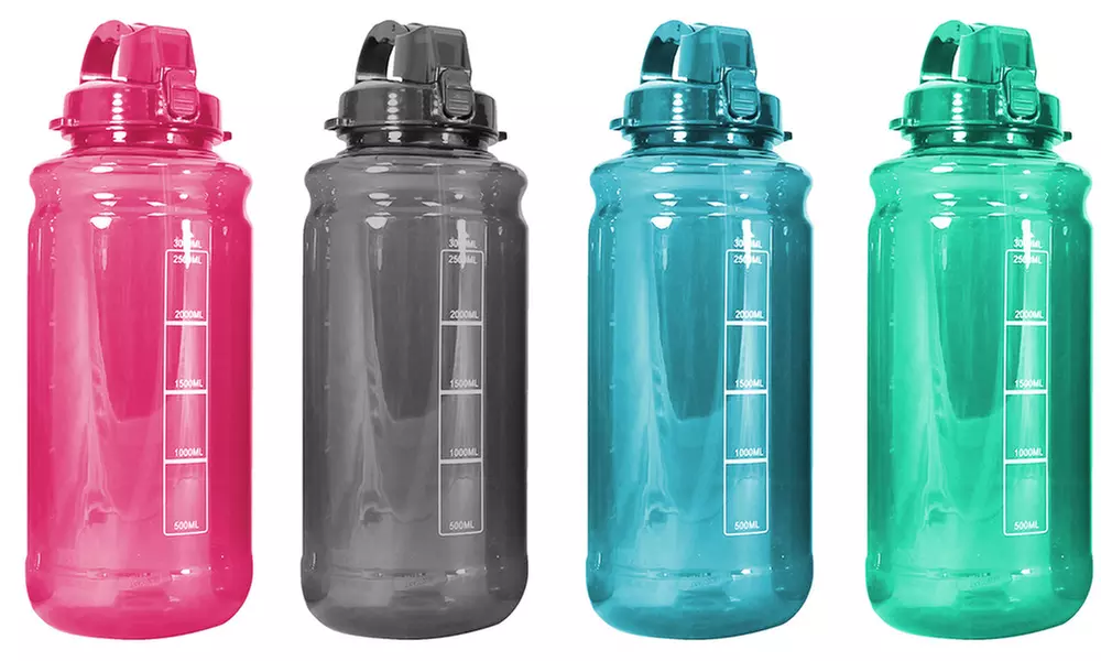 Outdoor/Indoor Water Bottle with Carry Handle & Straw (101oz, 3 liter) - Primary Image