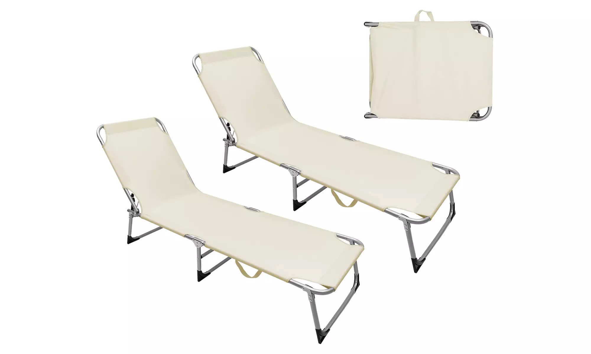 2 Sonnenliegen „Malta“ oder „Gallipoli“