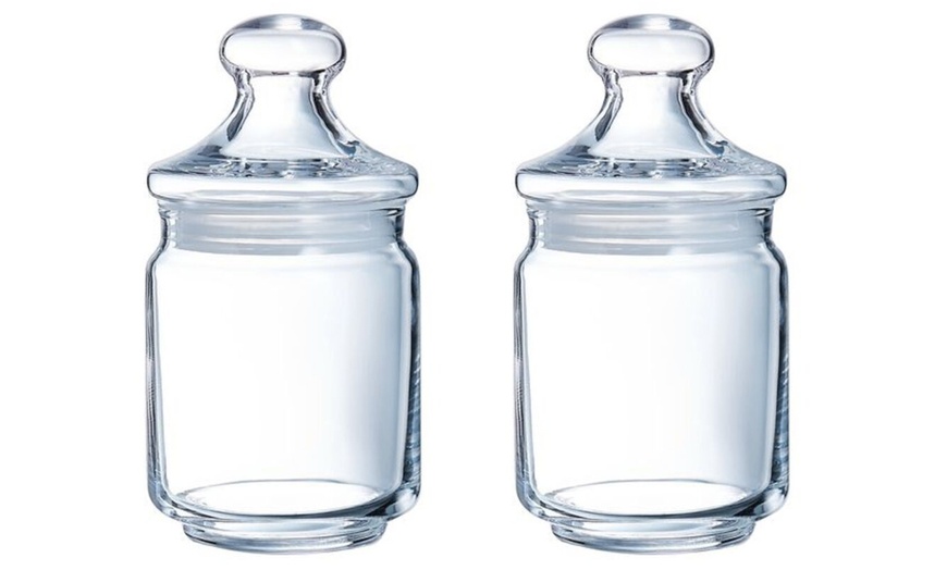 Image 1: Luminarc Glass Storage Jar Set