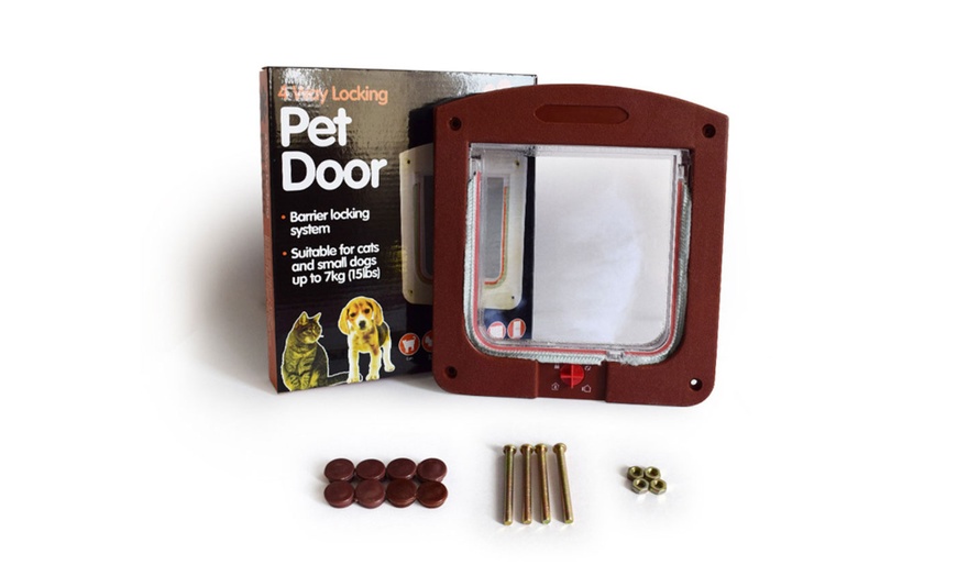 Image 2: Four-Way Magnetic Pet Door 