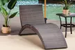 Outsunny Rattan Sun Lounger in choice of colours - Second Medium