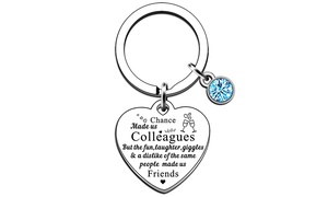 One, Two or Four Colleague Charm Keychains