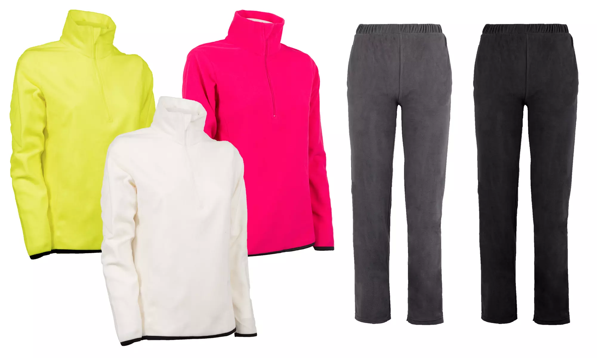 Felpa e pantaloni da donna in pile disponibili in vari colori e misure - Primary Image