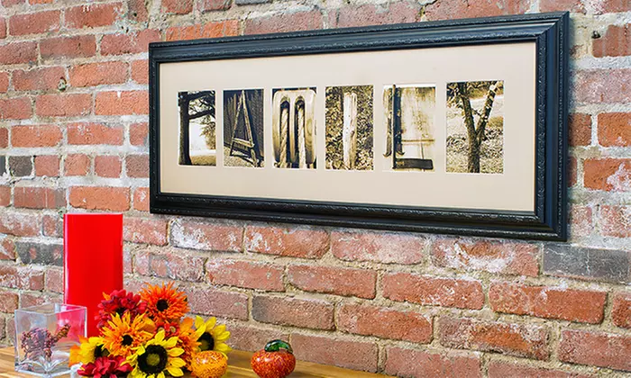 CC$59 for CC$135 Worth of Custom Letter Art from Frame the Alphabet - Primary Image