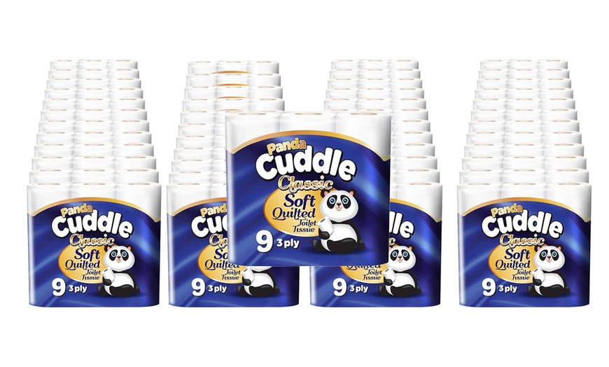 Image 4: Bulk Buy - Panda Cuddle Classic Quilted Toilet Roll 