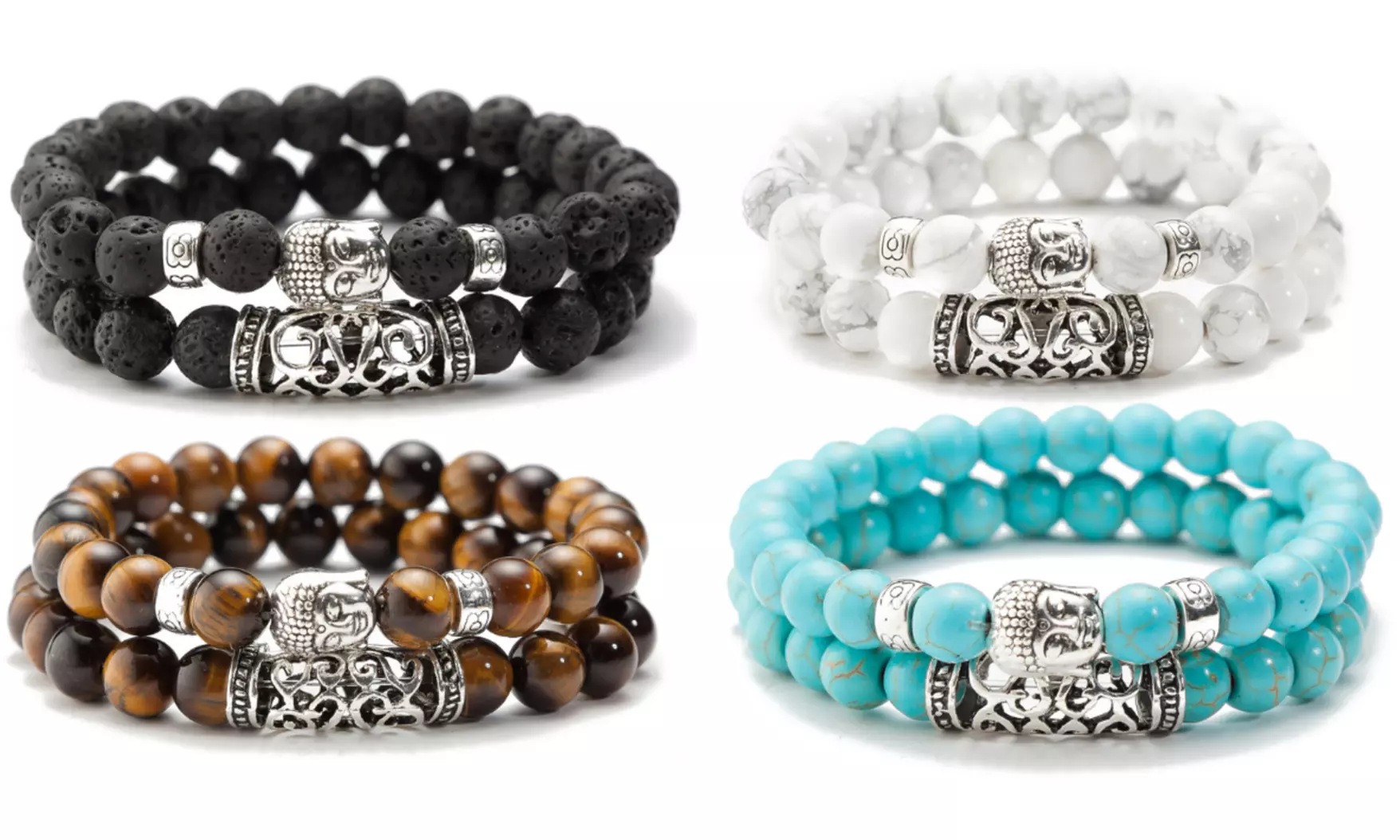 1 ou 2 double bracelets Chakra Energy Yoga pour homme - Primary Image