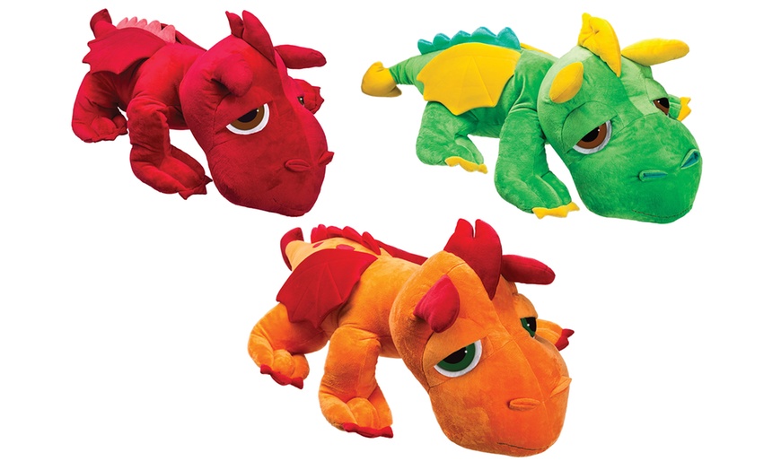 Image 1: Jumbo Plush Dragon