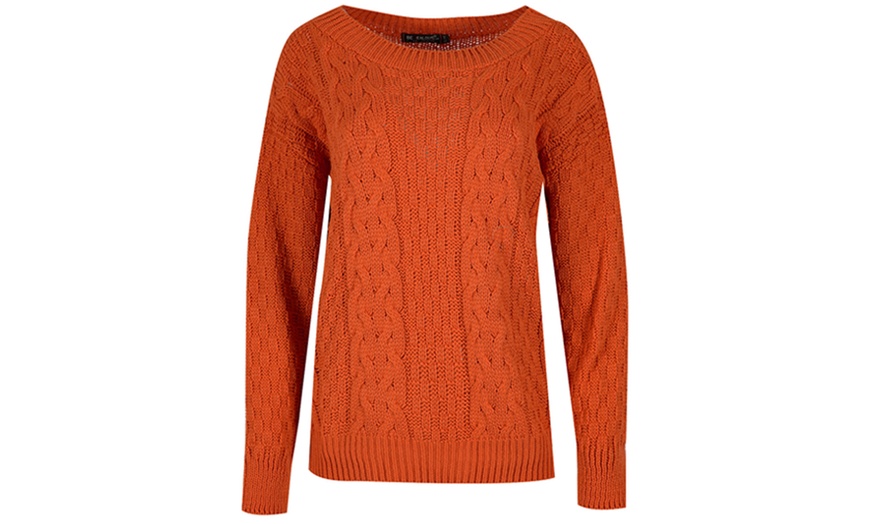 Image 12: Chunky Cable Knitted Jumper 