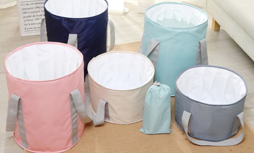 Image 2: Portable Foot Soaking Bath Bucket