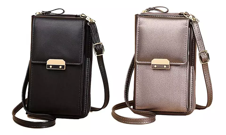 Sac à bandoulière pour téléphone en cuir PU