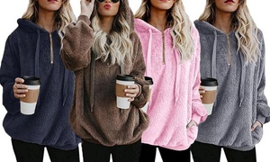 Women's Fleece Hooded Sweater