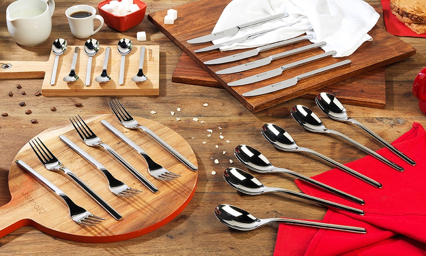 Image 5: Polished Steel Cutlery Set