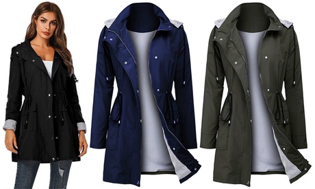 Coupe-vent imperméable avec doublure marinière