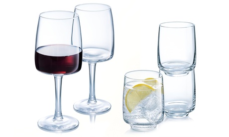 Servizio 18 pezzi di calici e bicchieri Luminarc Equip Home in vetro