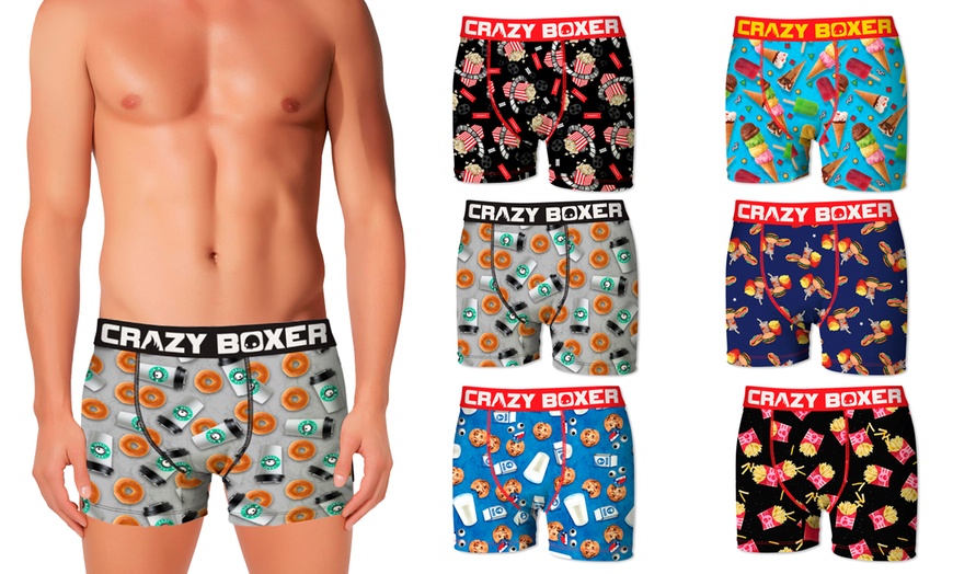 Image 1: Crazy Boxer Men's Boxers 6-Pack