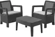 Keter Allibert Tarifa Three-Piece Balcony Bistro Set - Image 3
