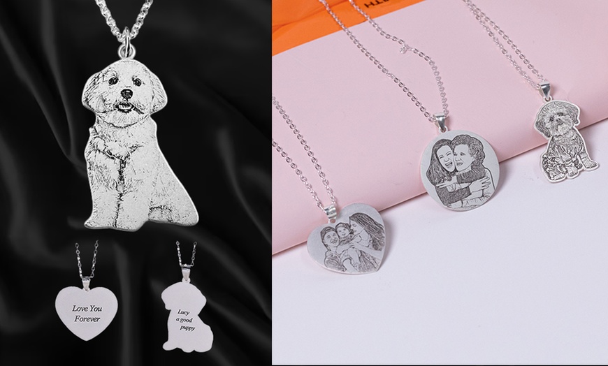 Image 4: Photo Necklaces in 925 Sterling Silver or Projection Necklaces