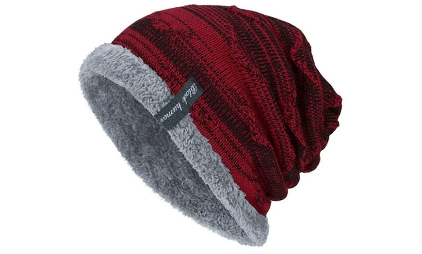 Image 9: Warm Fleece-Lined Hat