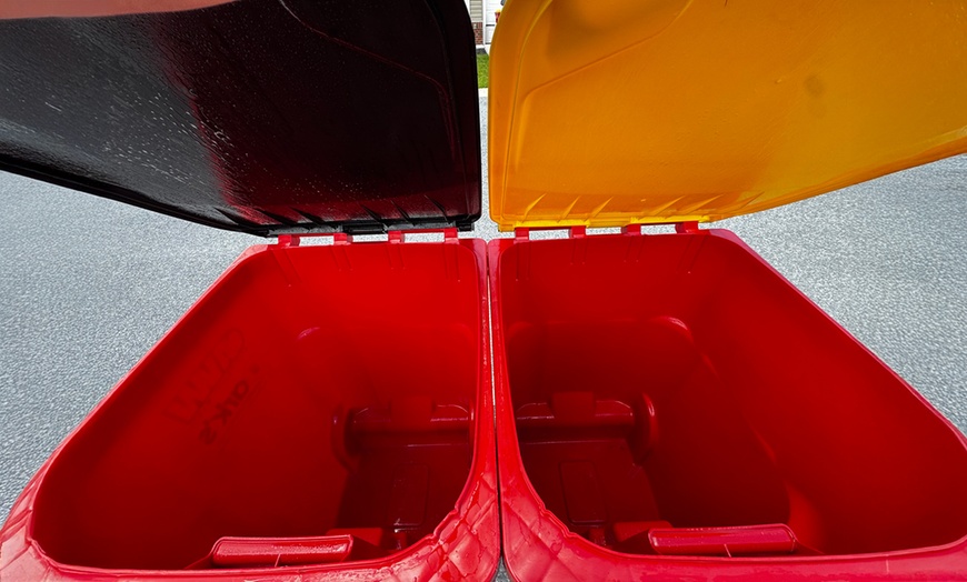 Image 2: Experience On-location Curbside Trash Can Pressure Washing Service