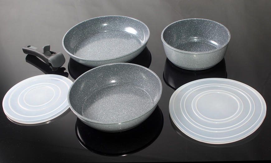 Image 5: Natural Stone Pans Set