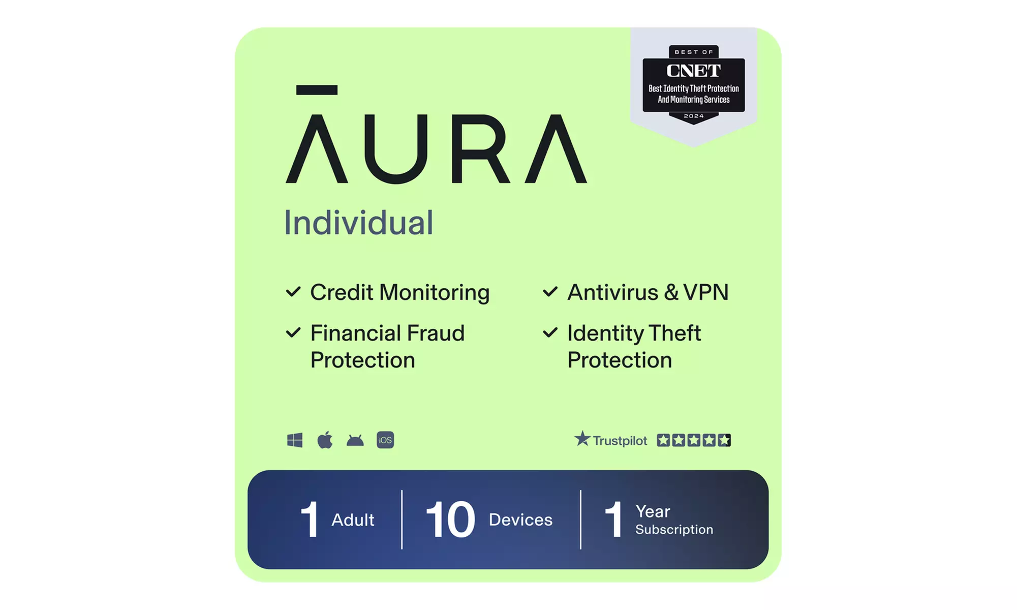 Save on Aura Ultimate Identity & Credit Protection, Antivirus, VPN!